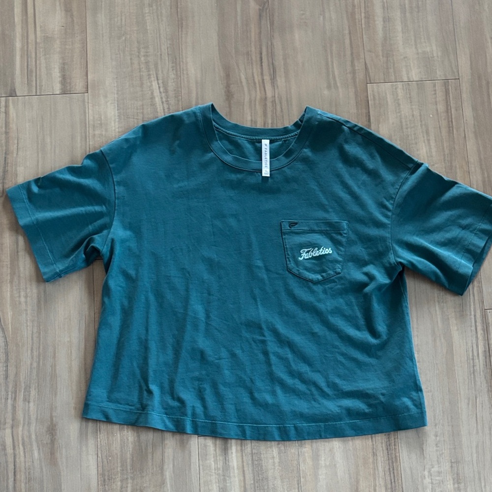 Fabletics Teal Pocket Tee